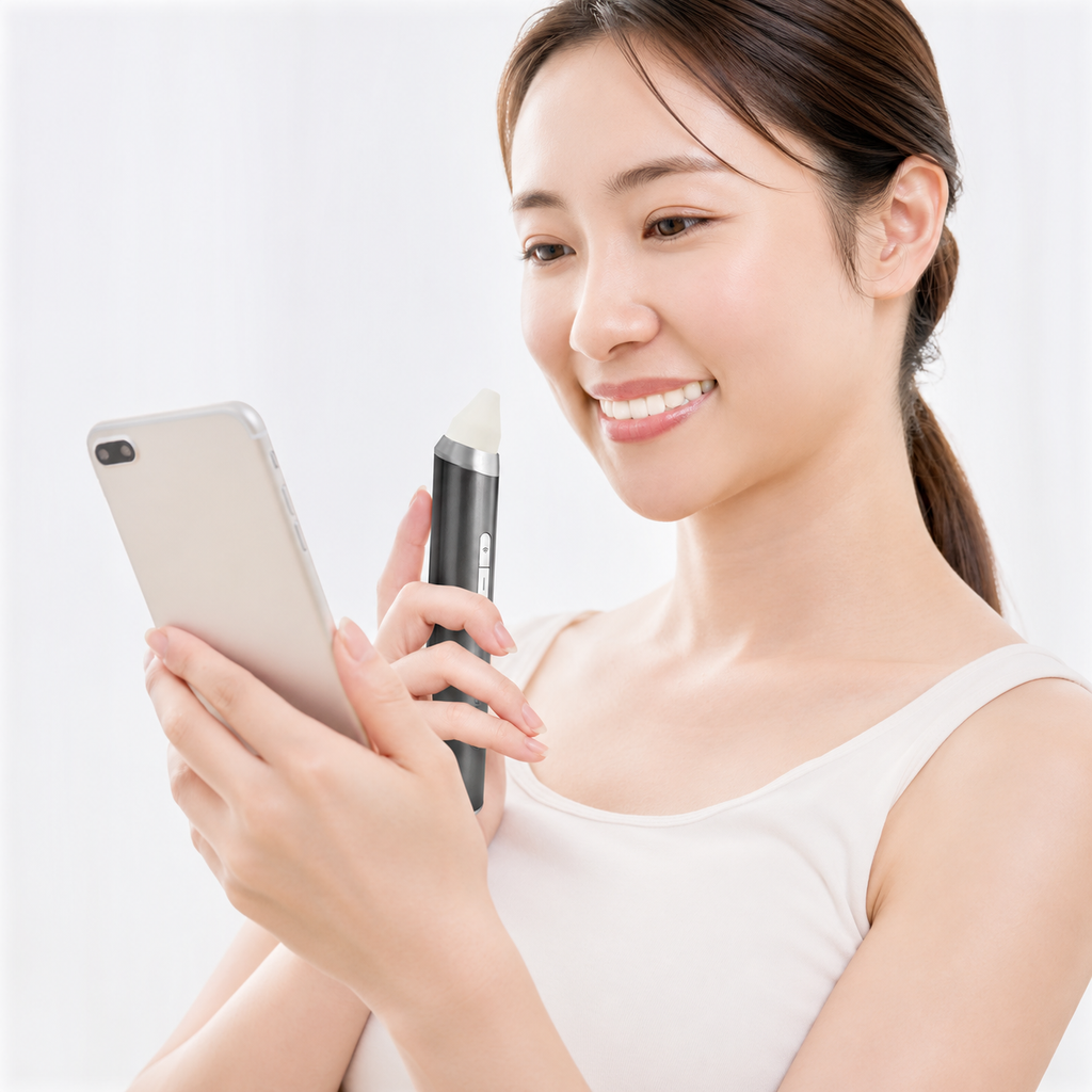 KEANA SUCTION MITESU｜スマホで「見て吸う」毛穴のお掃除